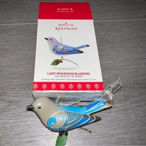 2017 Hallmark Keepsake Ornament Limited Edition Lady Mountain Bluebird Ornament